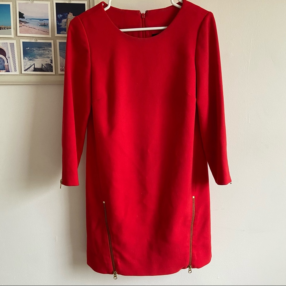 J.Crew red dress